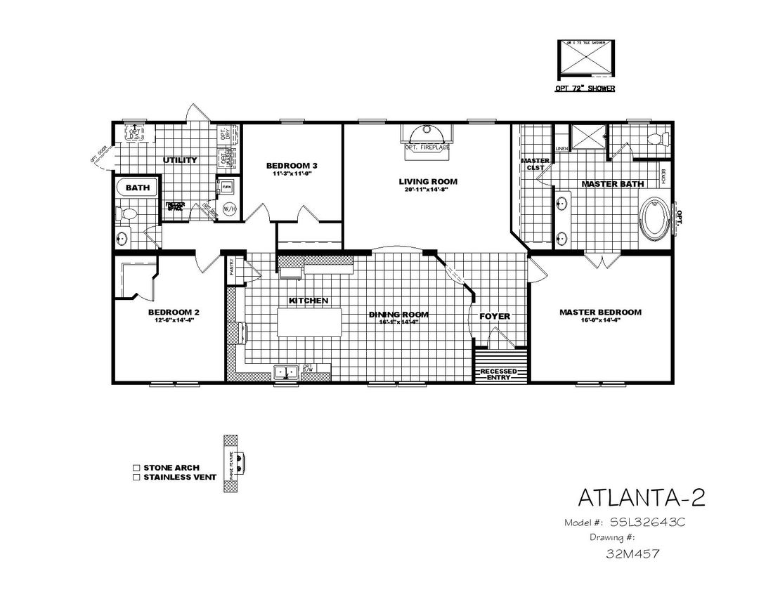 The THE ATLANTA-2 Floor Plan