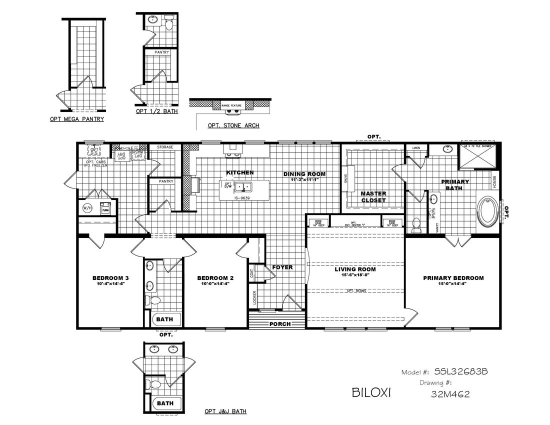 The THE BILOXI Floor Plan