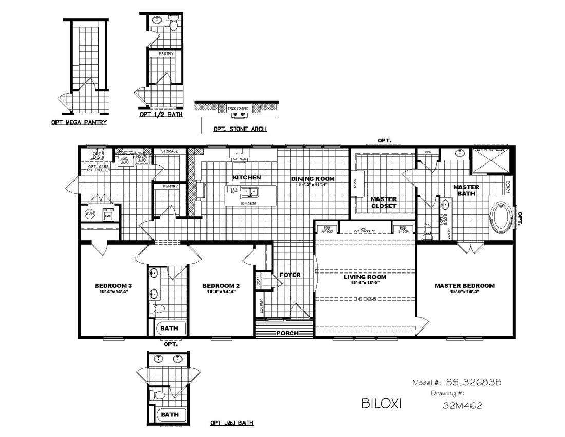The THE BILOXI Floor Plan
