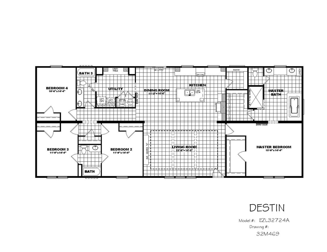 The THE DESTIN Floor Plan