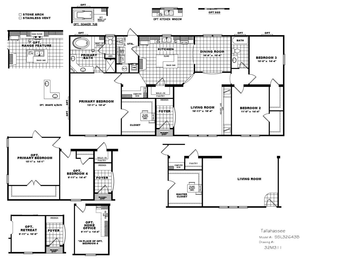 The THE TALLAHASSEE Floor Plan
